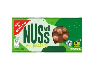 G&G Mléčná čokoláda s celými lískovými ořechy 100g